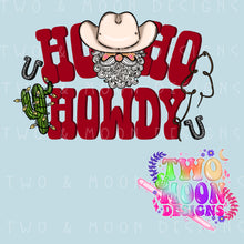 Load image into Gallery viewer, HO HO HOWDY PNG RED
