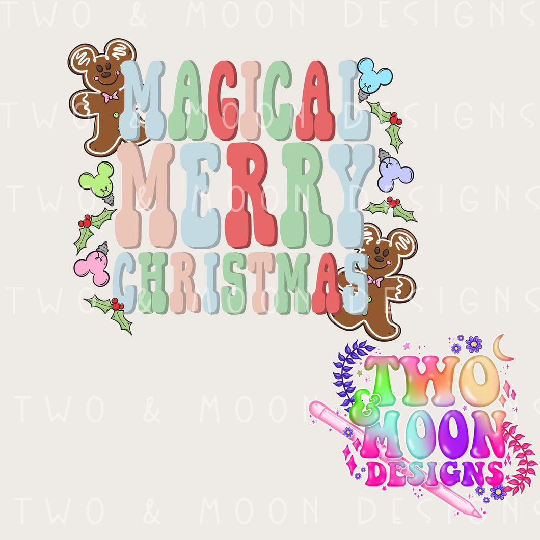 magical merry Christmas PNG