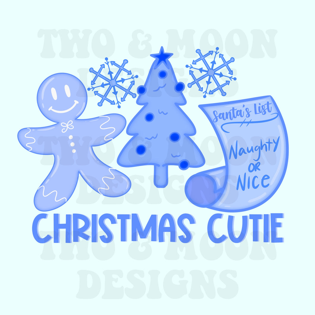 SIBLING CHRISTMAS blue png