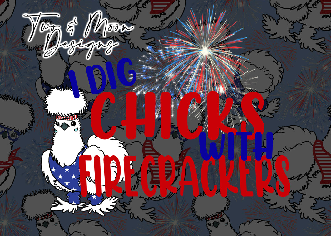 I DIG CHICKS WITH FIRECRACKERS