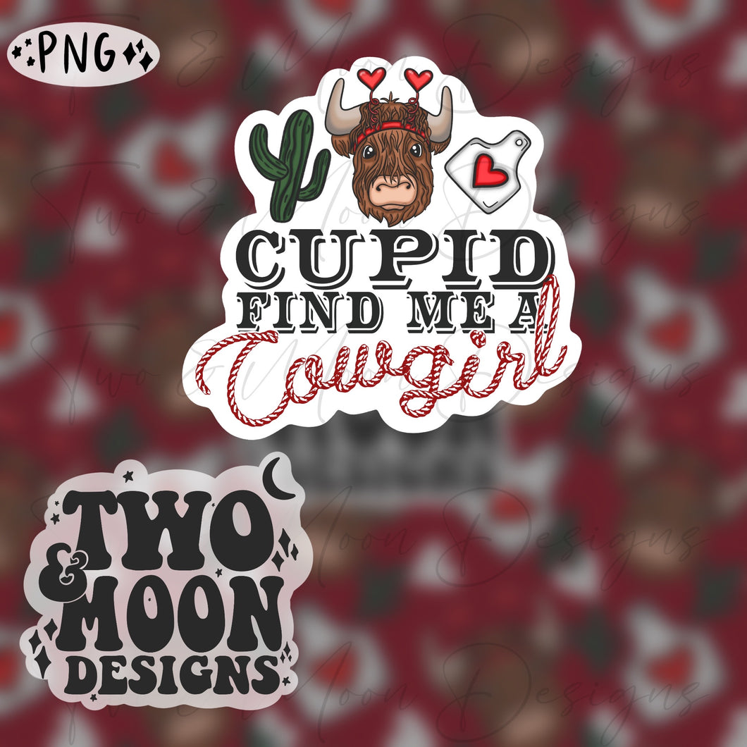 COWGIRL Valentine Highland PNG