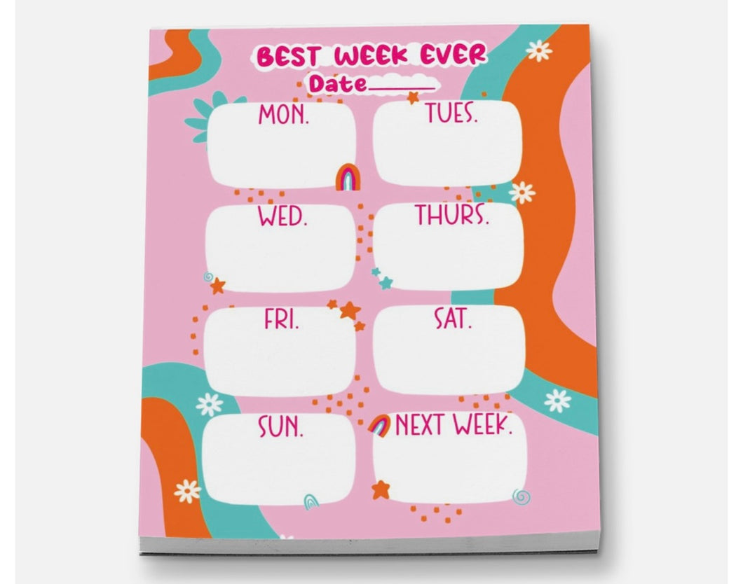 Pink Weekly Notepads!