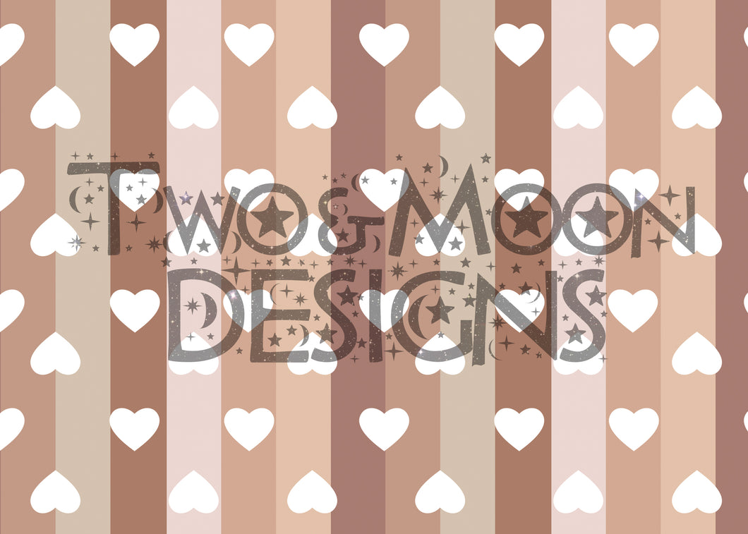 Neutral Heart Stripe