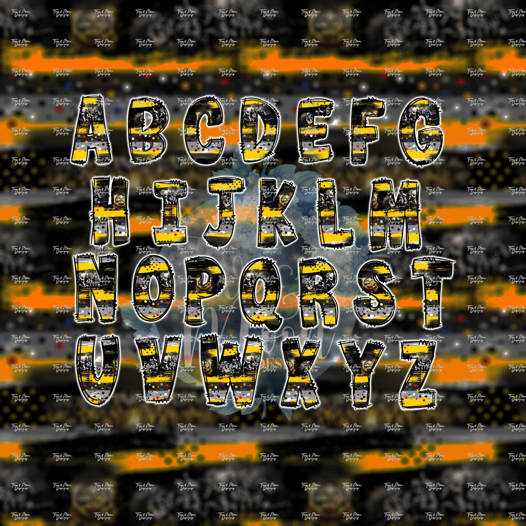 STEELERS FOOTBALL ALPHABET