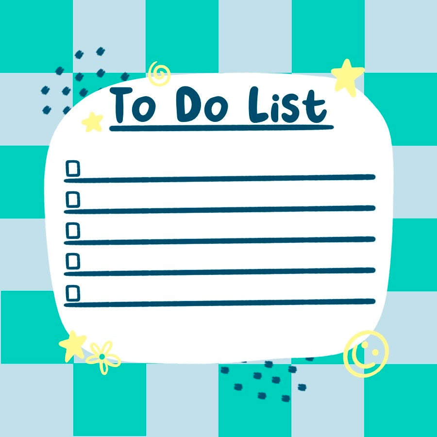 PREORDER Blue To Do List Sticky Notes